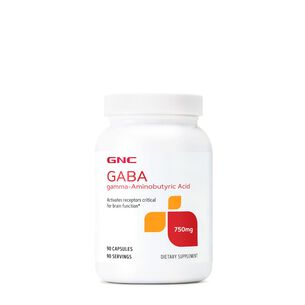 GABA - 750 mg - 90 Capsules &#40;90 Servings&#41;  | GNC